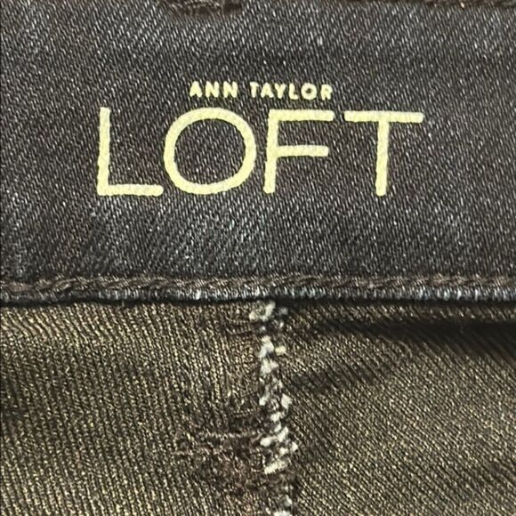 Loft Curvy Sexy Bootcut Denim Jeans Womens 10 Stretchy Casual Dark Wash Mid Rise - Picture 4 of 9